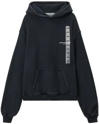 Alexander Wang - Graphic-Print Pouch-Pocket Hoodie - Lyst