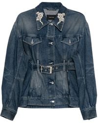 Simone Rocha - Chaqueta vaquera con detalles - Lyst