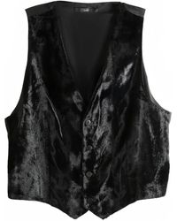 SAPIO - Cavallino Velvet Effect Gilet - Lyst