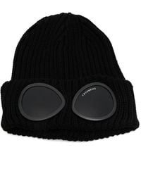 C.P. Company - Goggle Beanie Aus Extrafeiner Merinowolle - Lyst