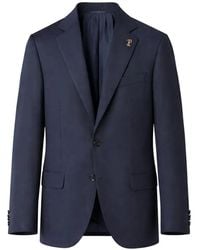 Pal Zileri - Logo-Pin Single-Breasted Jacket - Lyst
