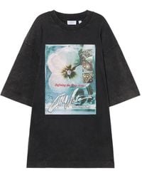 Off-White c/o Virgil Abloh - Graphic Oversized Mini T-Shirt Dress - Lyst