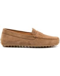 Tod's - Gommino Loafer Aus Wildleder - Lyst