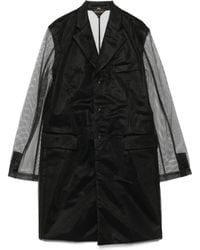 Comme des Garçons - Abrigo con capa de malla - Lyst