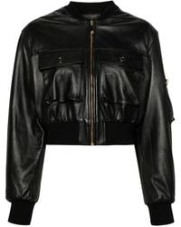 Elisabetta Franchi - Leather Jacket - Lyst