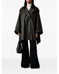 ViCOLO - Waxed Double-Breasted Coat - Lyst