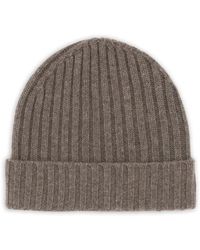 BOGGI - Gerippte Kaschmirbeanie - Lyst