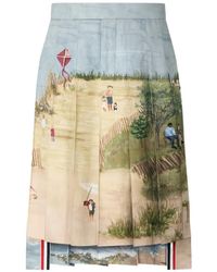 Thom Browne - Nantucket Pleated Skirt - Lyst