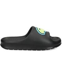 Lacoste - Logo-Applique Slides - Lyst