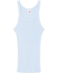 RE/DONE - Ribbed Tank Top - Lyst