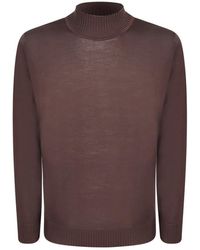Dell'Oglio - Ribbed-Trim Sweater - Lyst