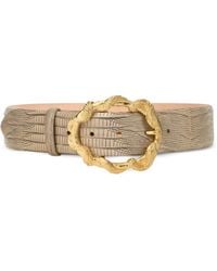 Roberto Cavalli - Cobra-Print Snake-Buckle Belt - Lyst