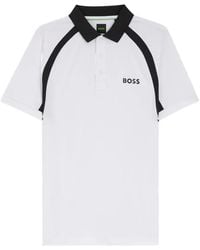 BOSS - Active Quick-Dry Slim-Fit Polo Shirt With Four-Way Stretch - Lyst