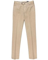 Incotex - Royal Batavia Brushed Cotton Trousers - Lyst