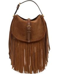 Etro - Small Pony Fringes Shoulder Bag - Lyst