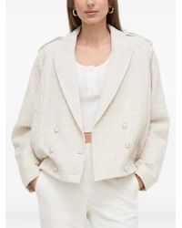 Custommade• - Tweed Jack Verfraaid Met Parels - Lyst