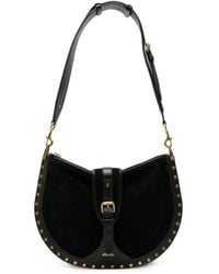 Isabel Marant - Oskan Soft Studded Leather Shoulder Bag - Lyst