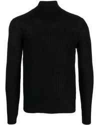 Ballantyne - Ribbed-Knit Roll Neck Sweater - Lyst