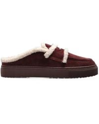 Inuikii - Shearling-Trim Leather Mules - Lyst