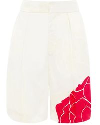 Victoria Beckham - Natural Flower Shorts - Lyst