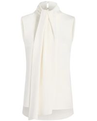 Adam Lippes - Swayze Scarf-Neck Top - Lyst