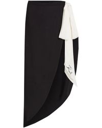 KARL LAGERFELD - Sheer Bow Pareo - Lyst