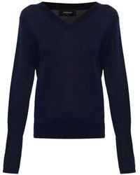 DSquared² - V-Neck Logo Top - Lyst