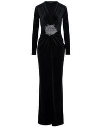 ROSERRY - Tifanny Velvet Maxi Dress - Lyst