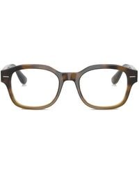 Brunello Cucinelli - Brille Mit Eckigem Gestell - Lyst