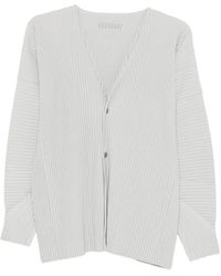 Homme Plissé Issey Miyake - Pleated Cardigan - Lyst