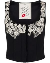 Cinq À Sept - Gilet Aliana À Ornements En Cristal - Lyst