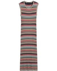 Weekend by Maxmara - Gestreepte Midi-Jurk - Lyst