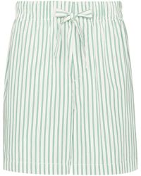 Tekla - Striped Poplin Pyjama Shorts - Lyst