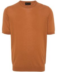 Roberto Collina - Fijngebreid T-shirt - Lyst