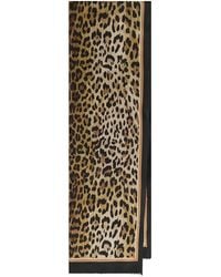 Maliparmi - Écharpe Frangée À Imprimé Léopard - Lyst