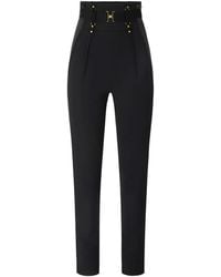 Elisabetta Franchi - High-Waisted Skinny Trousers - Lyst