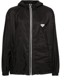 Prada - Re-nylon Enamel Triangle-logo Jacket - Lyst