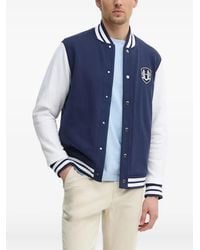 Hackett - Logo-Patch Bomber Jacket - Lyst