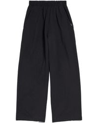 Balenciaga - Wide-leg Cotton Track Pants - Lyst