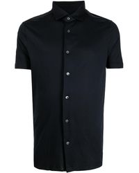 Emporio Armani - Button-up Short-sleeved Shirt - Lyst