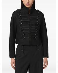 AllSaints - Veste Crop Rummy À Manches Longues - Lyst