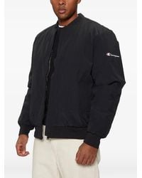Champion - Logo-Print Bomber Jacket - Lyst