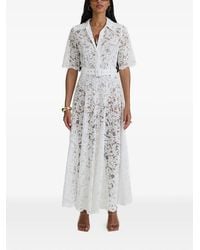 MOOS STUDIO - Reverie Belted Floral-Lace Maxi Dress - Lyst