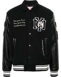 Champion - Logo-Patch Bomber Jacket - Lyst