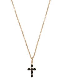 Dolce & Gabbana - Cross Charm Chain Necklace - Lyst