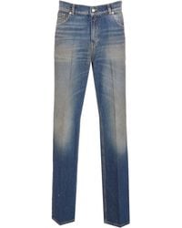 TRUE AVENUE - Logo-Patch Denim Jeans - Lyst
