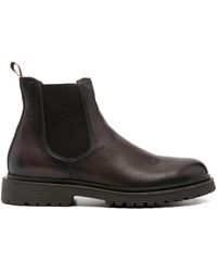 STURLINI FIRENZE - Elasticated-Panel Leather Boots - Lyst