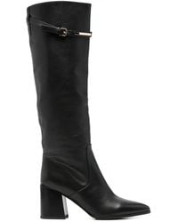 ADRIANNA FERETTI - Buckle-Detail Pointed-Toe Boots - Lyst