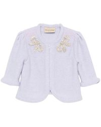 Valentino Garavani - Bow-Embellished Cardigan - Lyst