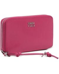 Bimba Y Lola - Medium Fuchsia Leather Wallet - Lyst